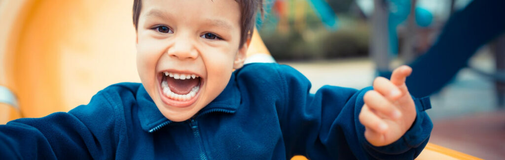 Boy in Play Area